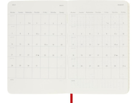 MOLESKINE Agenda de poche 2026, journalier, P/A6, rouge