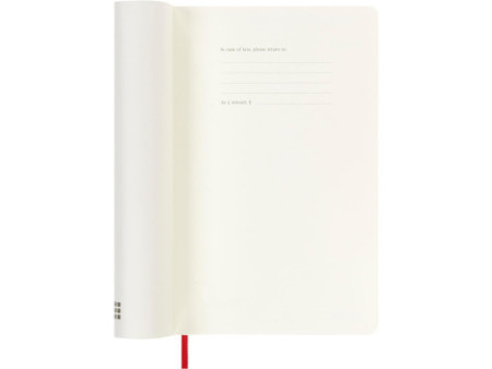 MOLESKINE Agenda 2026, semainier, L/A5, souple, rouge
