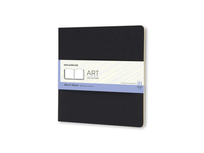 MOLESKINE Album de croquis, carré, 120 g/m2, carton, noir