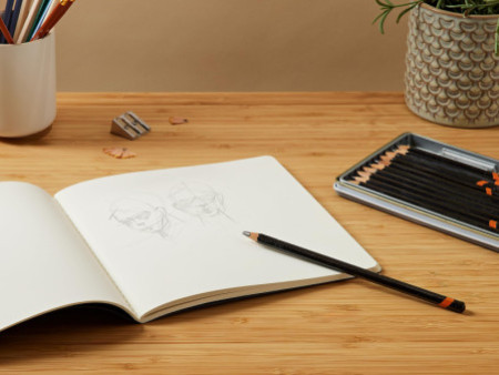 MOLESKINE Album de croquis, carré, 120 g/m2, carton, noir