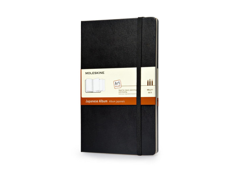 MOLESKINE Album japonais, 165g/m2, L/A5, rigide, noir