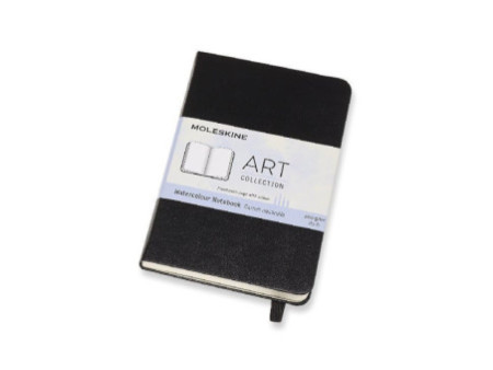 MOLESKINE Carnet aquarelle, P/A6, 200g/m2, noir