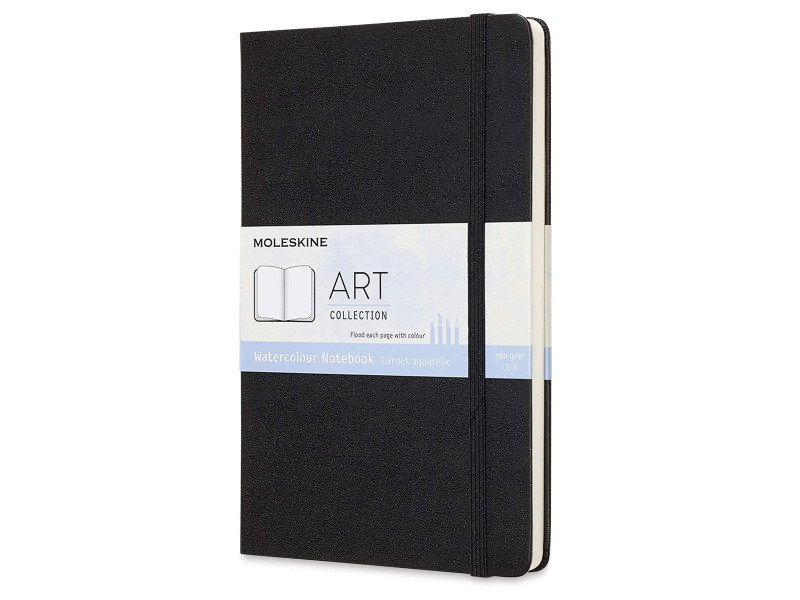 MOLESKINE Carnet aquarelle, L/A5, 200g/m2, noir