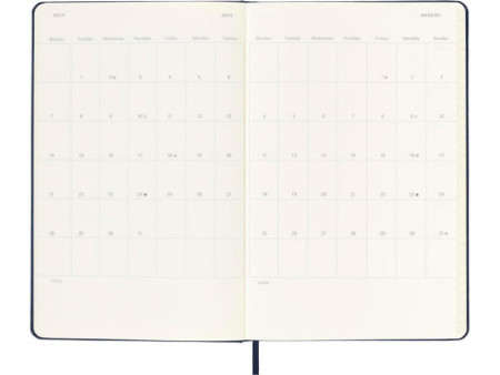 MOLESKINE Agenda 2026, journalier, L/A5, rigide, noir
