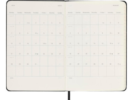 MOLESKINE Agenda de poche 2026, journalier, P/A6, noir