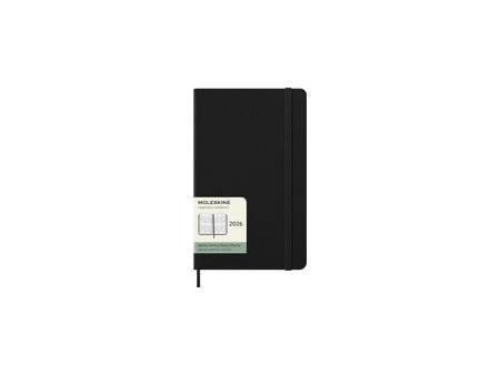 MOLESKINE Agenda 2026, L/A5, couverture rigide, noir