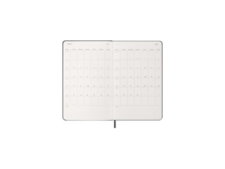 MOLESKINE Agenda 2026, L/A5, couverture rigide, noir