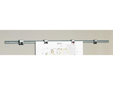 MAUL Rail pour clips à rouleau, longueur: 1.000mm, gris