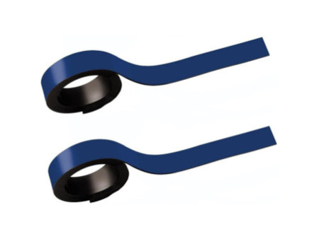 MAUL Bandes magnétiques, (l)10 mm x (L)1.000 mm, bleu