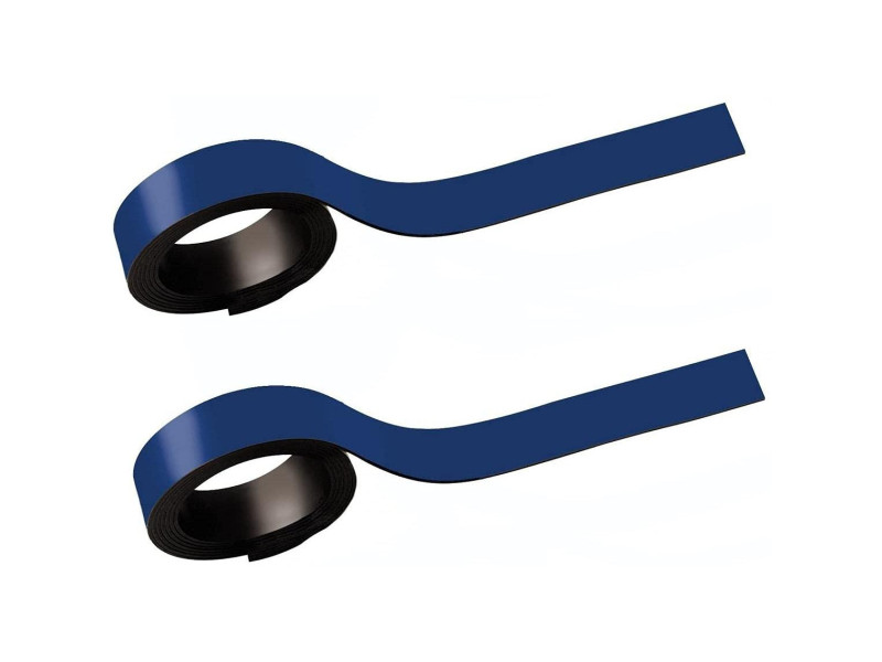 MAUL Bandes magnétiques, (l)10 mm x (L)1.000 mm, bleu