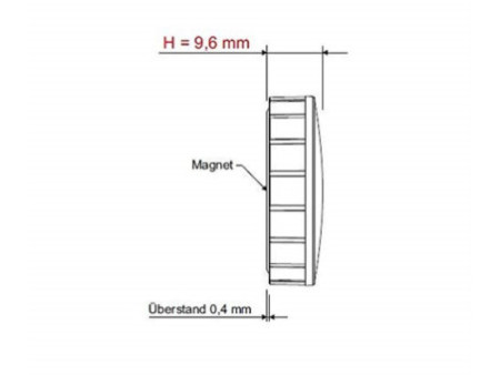 MAUL Aimant solide, capacité de charge: 0,8 kg, couleurs