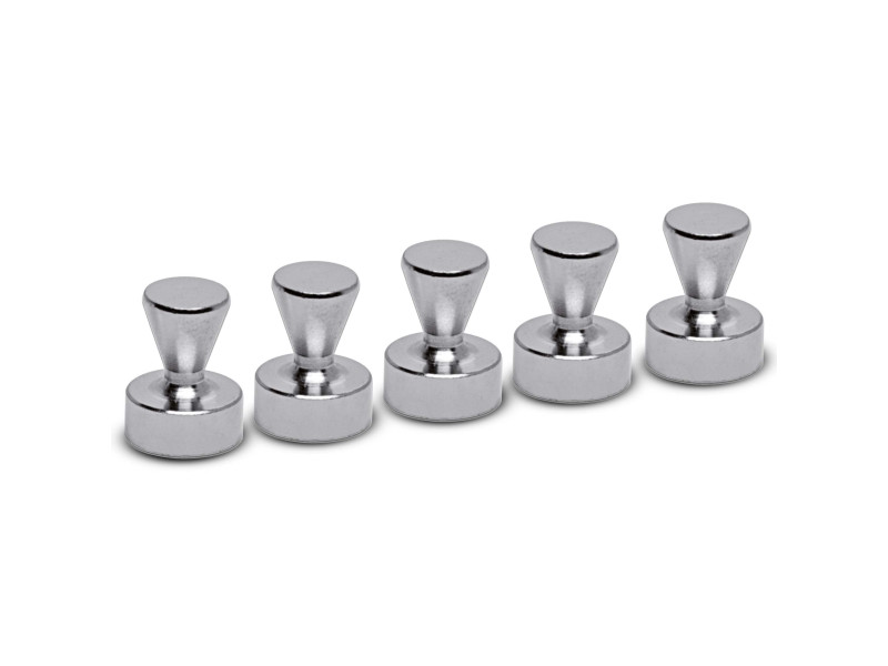 MAUL Aimant néodyme, quille, diamètre: 12 mm, nickel