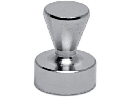 MAUL Aimant néodyme, quille, diamètre: 12 mm, nickel