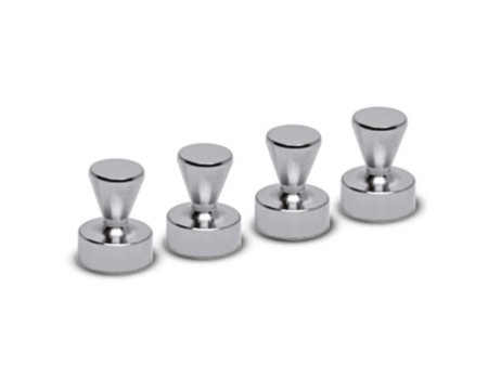 MAUL Aimant néodyme, quille, diamètre: 15 mm, nickel