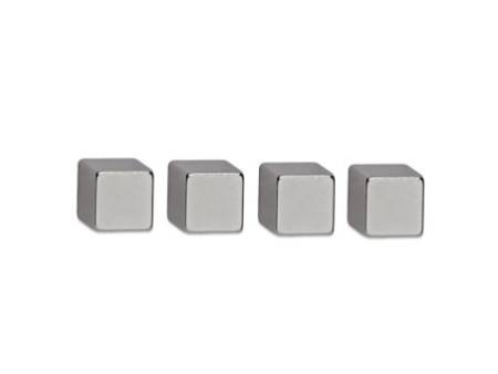 MAUL Aimant néodyme, cube, (L)10 x (P)10 x (H)10 mm, nickel