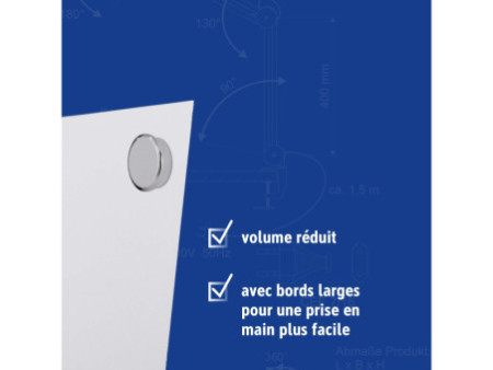 MAUL Aimant puissant néodyme, diamètre: 25 mm, nickelé