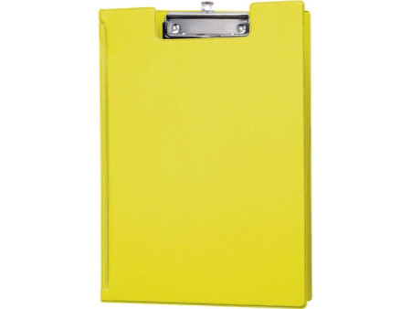 MAUL Porte-bloc à pince, plastifié, A4, jaune