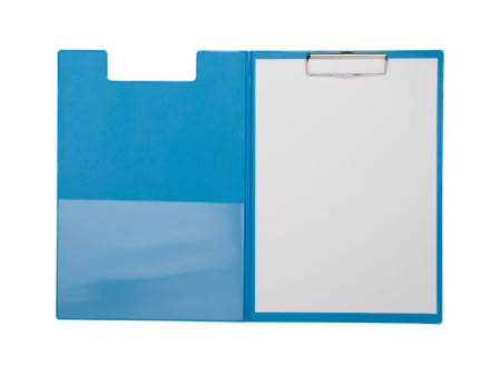MAUL Porte-bloc à pince, plastifié, A4, bleu clair