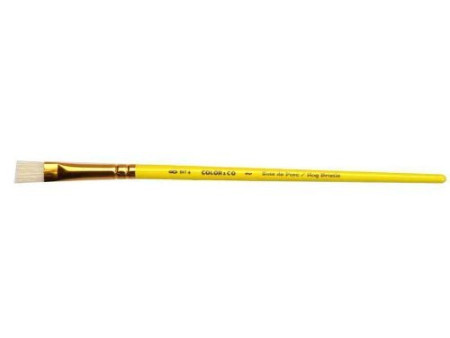 LEFRANC BOURGEOIS Pinceau brosse en soie de porc, plat, N.4