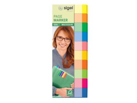 sigel Marque-page repositionnable Multicolor, 50 x 15 mm