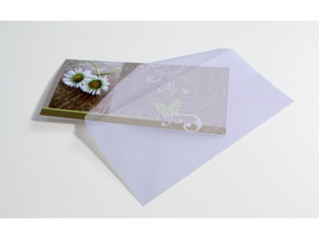 sigel Enveloppe, C5, transparent, gommé, 100 g/m2