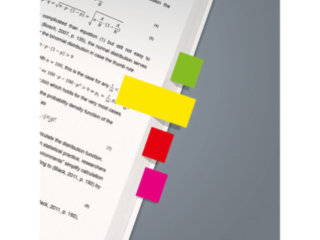 sigel Marque-page repositionnable Fluo, 50 x 20 mm