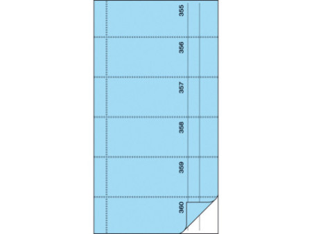 sigel Bloc de bons 'Carnet de bons', 105 x 200 mm, bleu