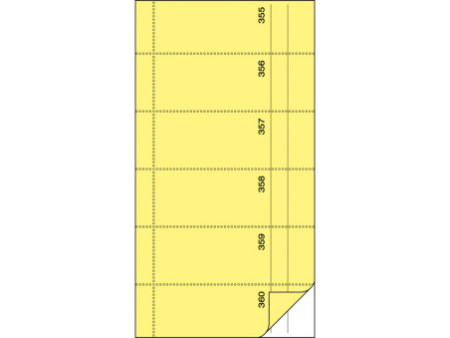 sigel Bloc de bons 'Carnet de bons', 105 x 200 mm, jaune