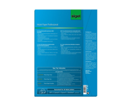 sigel Papier jet d'encre, A4, 120 g/m2, mat, extra blanc