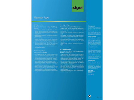 sigel Papier magnétique pour jet d'encre, revêtement spécial