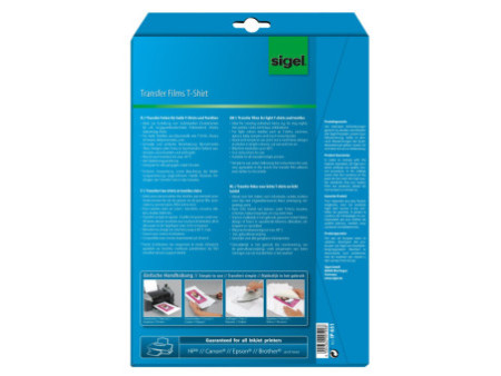 sigel Film de transfert à jet d'encre, pour textiles clairs