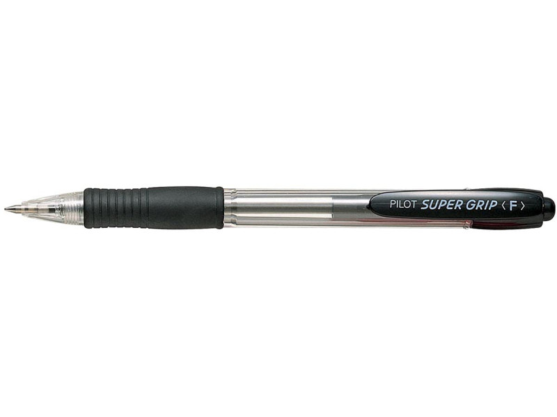PILOT Stylo à bille rétractable SUPER GRIP F, noir