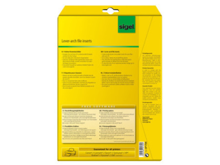 sigel Etiquette PC pour classeur, dos large, 53 x 190 mm