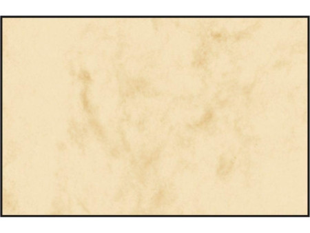 sigel Cartes de visite 3C, 85 x 55 mm, 225g/m2, beige marbré