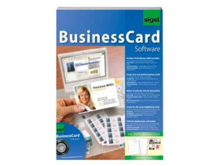 sigel Logiciel BusinessCard, pour cartes de visite