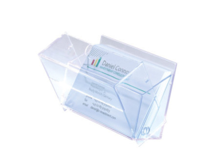 sigel Boîte pr. cartes de visite, plastique dur, transparent