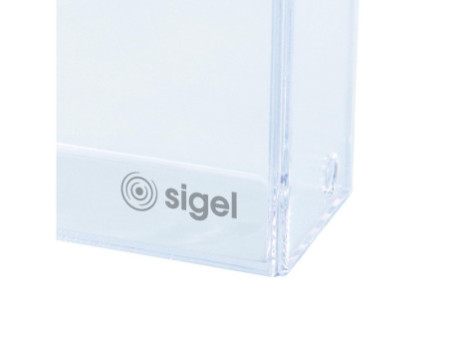 sigel Boîte pr. cartes de visite, plastique dur, transparent