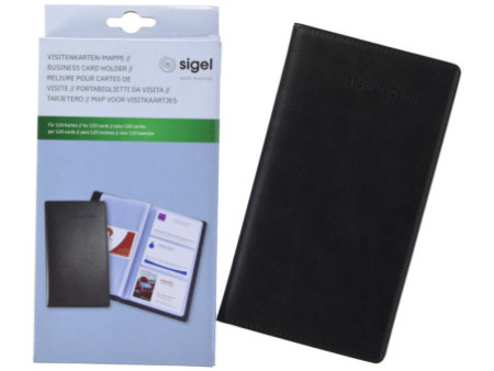 sigel Pochette pour cartes de visite, pour 120 cartes de