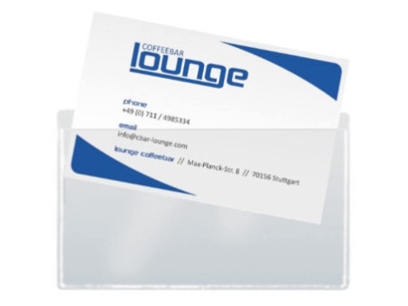 sigel Pochette pour cartes de visite, en PP, autocollant