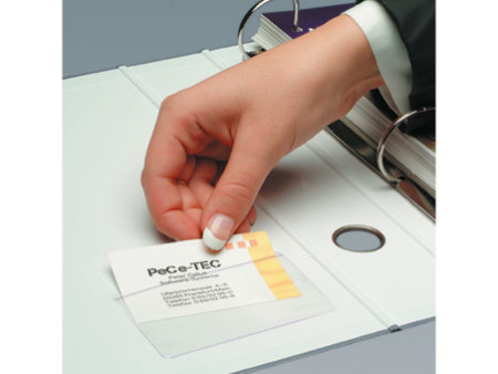 sigel Pochette pour cartes de visite, en PP, autocollant