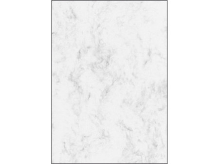 sigel papier marbré, A4, 200 g/m2, carton prestige, gris