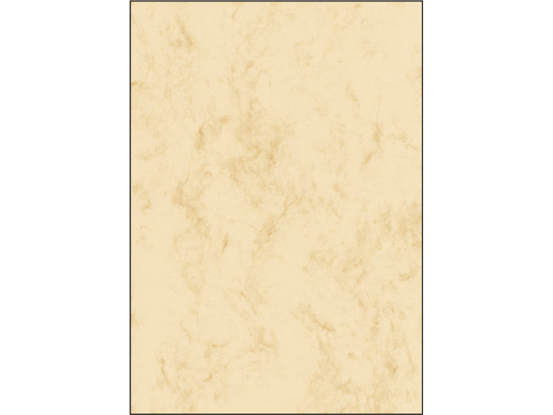 sigel papier marbré, A4, 200 g/m2, carton prestige, beige