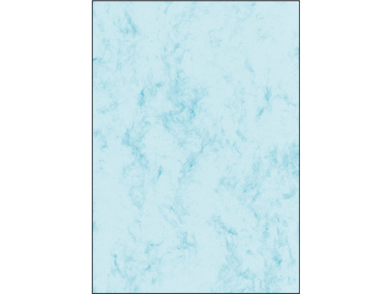 sigel papier marbré, A4, 200 g/m2, carton prestige, bleu