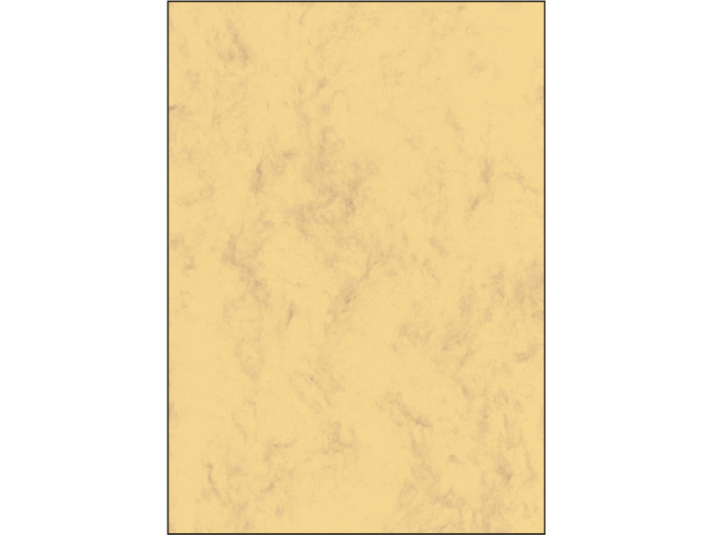 sigel Papier marbré, A4, 90 g/m2, papier fin, marron sable