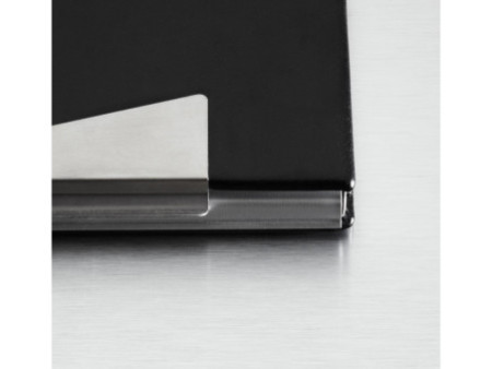 sigel étui pour cartes de visite 'aluminium/imitation cuir'