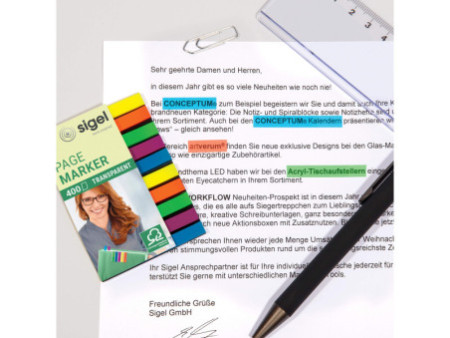 sigel Marque-page repositionnable micro, 50 x 6 mm
