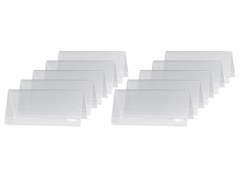 sigel Présentoir de table, plastique rigide, 95 x 42 mm
