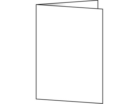sigel cartes 2 volets pour PC, A6 (A5), 185g/m2, extra blanc