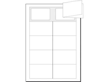 sigel cartes de visite doubles 3C, 90/180 x 55 mm, extra
