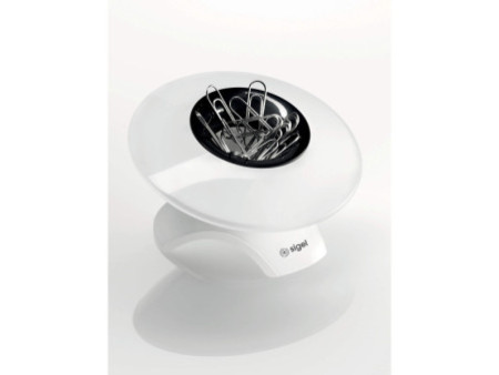 sigel Distributeur de trombones eyestyle, blanc / noir